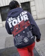 Hellstar Studios Records Hoodie Jet Black - Image 7