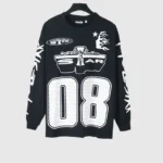 Hellstar Studios 08 Graphic Long Sleeve Shirt 'Black' - Image 9