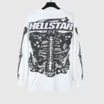 Hellstar Skeleton Long Sleeve Shirt 'White' - Image 4