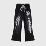 Hellstar Studios Racer Flare Sweatpants Black