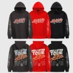 Hellstar Studios Records Hoodie Jet Black - Image 13