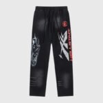 Hellstar Airbrushed Skull Flare Sweatpant