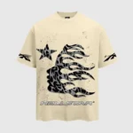 Hellstar Glitter P2P T- Shirt Beige