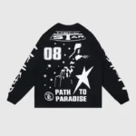 Hellstar Studios 08 Graphic Long Sleeve Shirt 'Black' - Image 2