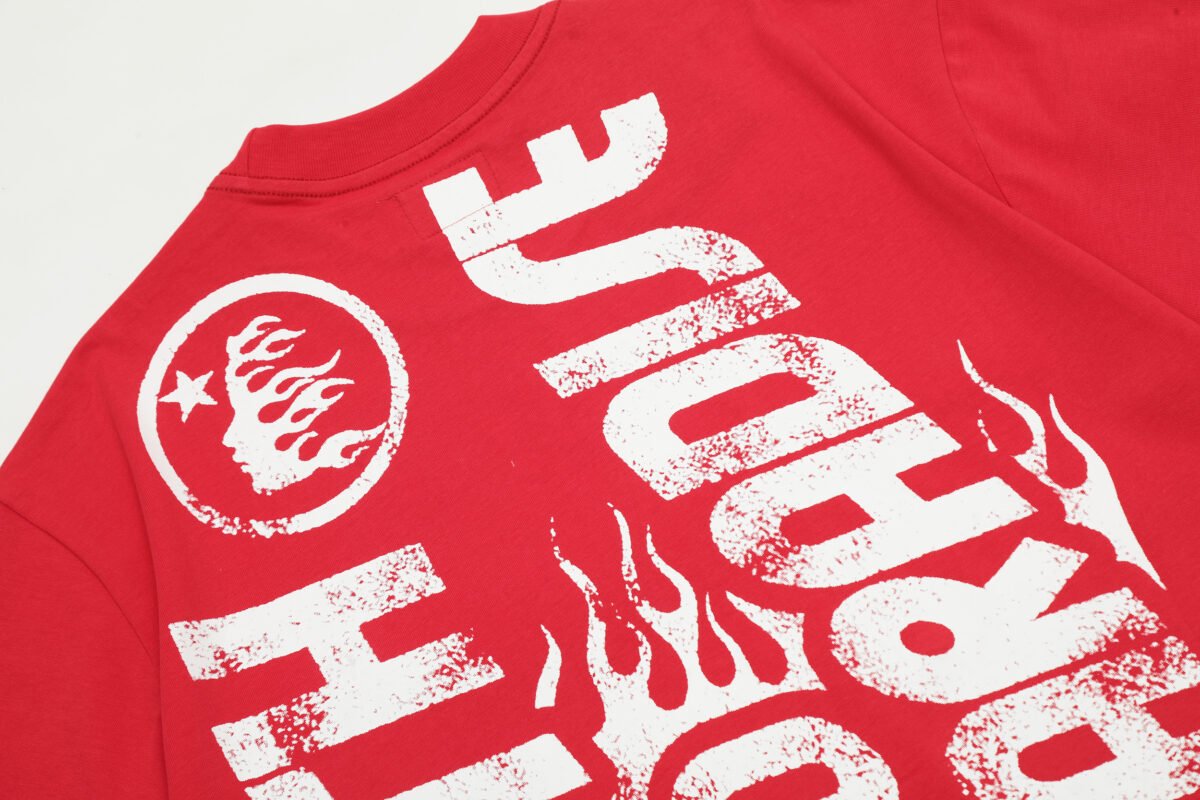 Hellstar Studios Jesus Emblem T-Shirt Red - Image 10