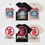 Hellstar Studios Heaven on Earth T-Shirt Beige - Image 4