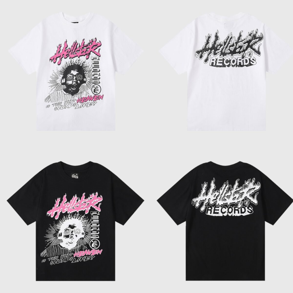 Hellstar Studios Heaven Sounds Like? T-Shirt White - Image 7