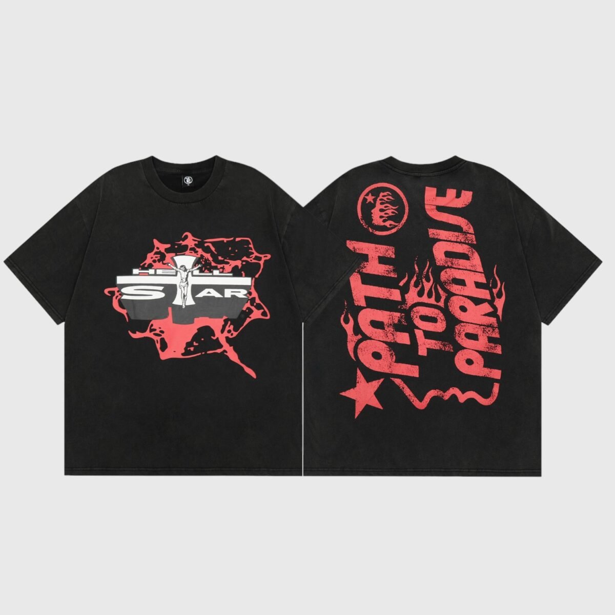 Hellstar Studios Jesus Emblem T-Shirt Red - Image 13