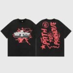 Hellstar Studios Jesus Emblem T-Shirt Red - Image 13